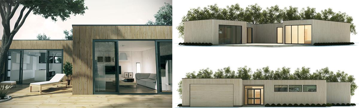 Moderný minimalistický dom.